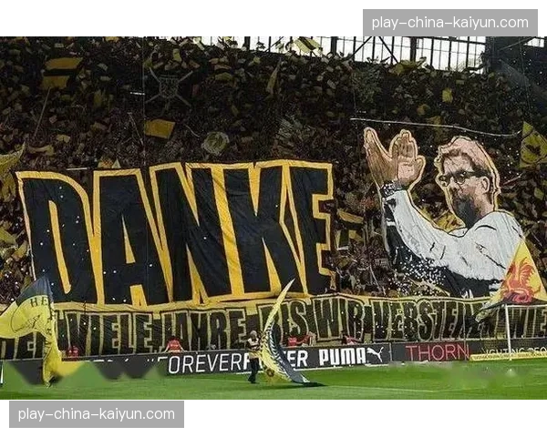 威斯特法伦南看台再现震撼“黄黑之墙”